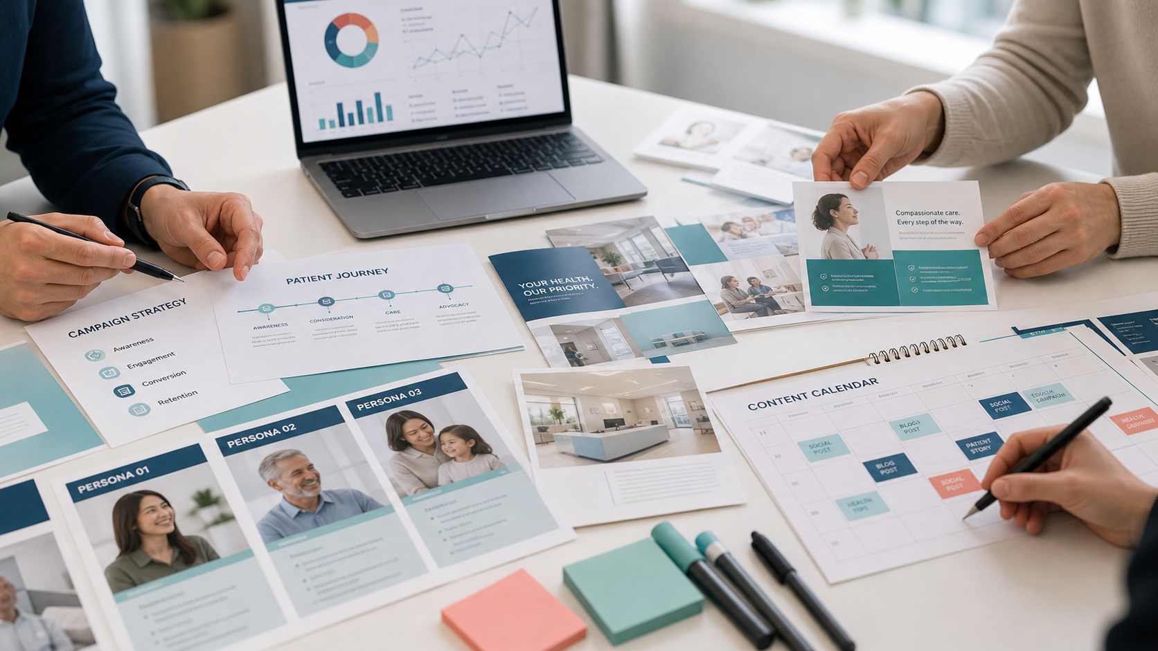 Healthcare campaign strategy materials